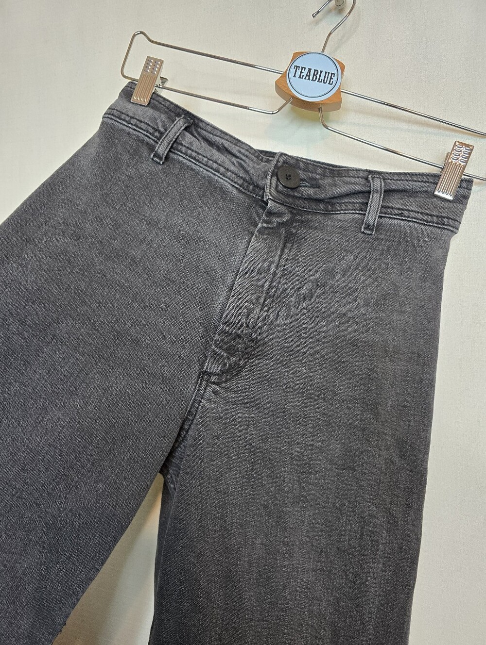 ZARA 4 The Marine Straight Washed Black Jean Neutral Minimalist 4 - Picture 7 of 12